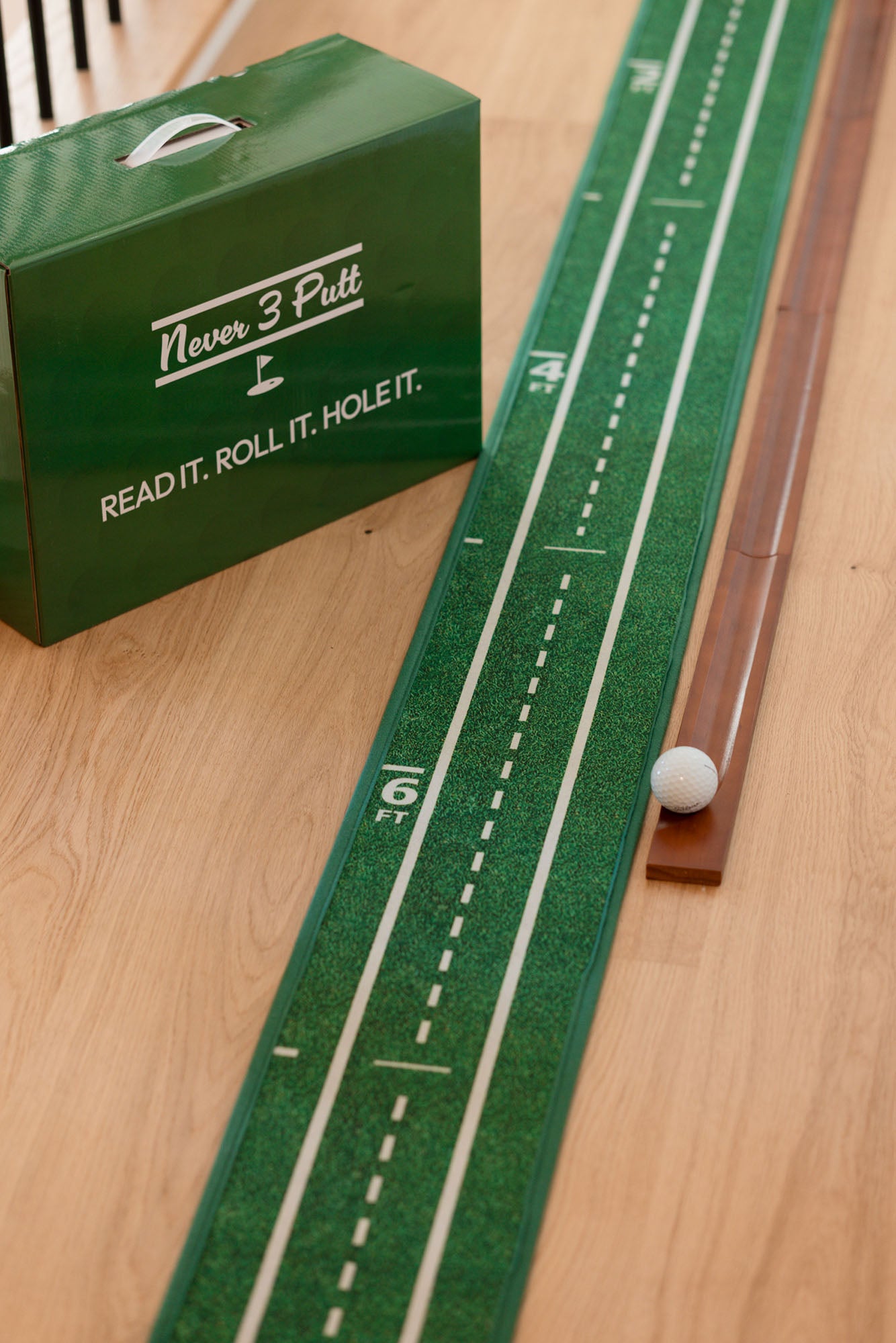 Never 3 Putt Compact Putting Mat