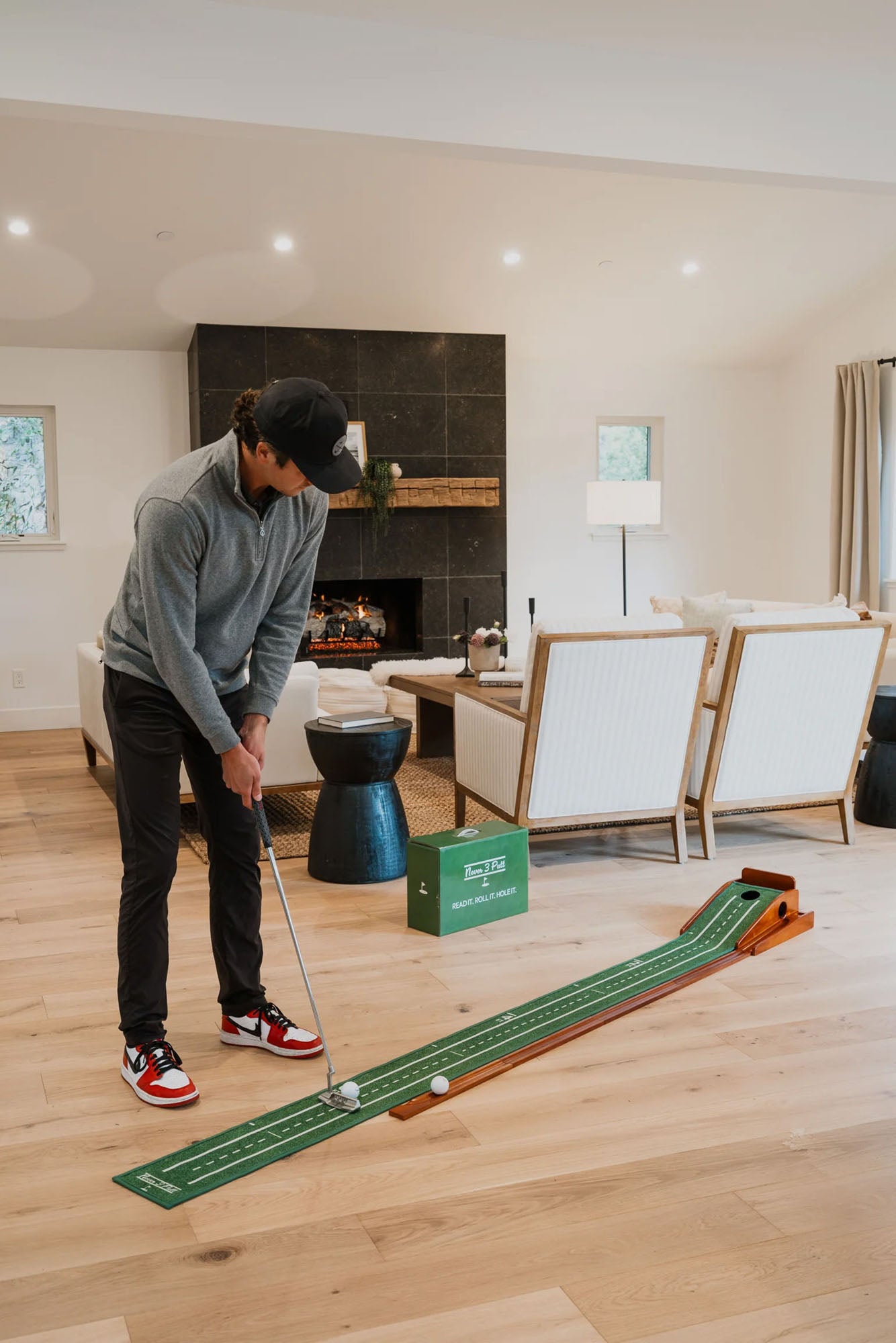 Never 3 Putt Compact Putting Mat